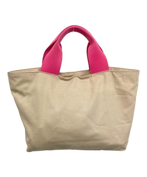 Herve Chapelier（エルベシャプリエ）Herve Chapelier (エルベシャプリエ) トートバッグ ベージュ×ピンクの古着・服飾アイテム