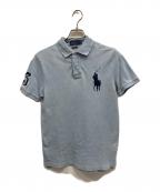 POLO RALPH LAURENポロ・ラルフローレン）の古着「ポロシャツ」｜スカイブルー×ネイビー