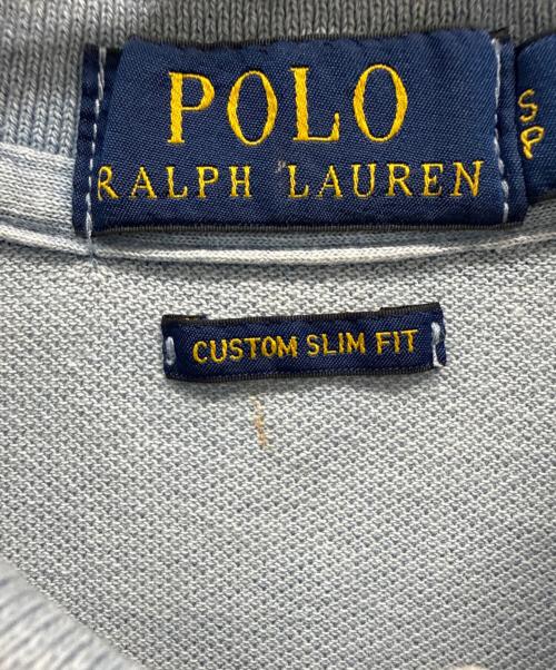 POLO RALPH LAUREN（ポロ・ラルフローレン）POLO RALPH LAUREN (ポロ・ラルフローレン) ポロシャツ スカイブルー×ネイビー サイズ:SPの古着・服飾アイテム