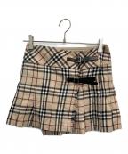 BURBERRY BLUE LABELバーバリー ブルー レーベル）の古着「巻きスカート」｜ベージュ