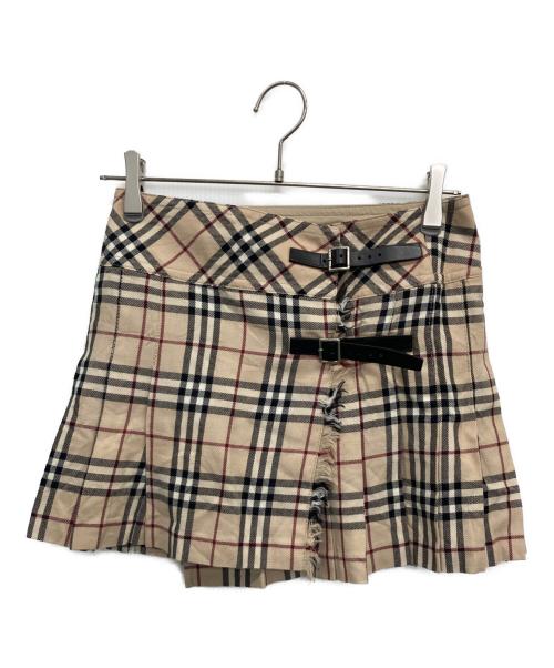 BURBERRY BLUE LABEL（バーバリー ブルー レーベル）BURBERRY BLUE LABEL (バーバリー ブルー レーベル) 巻きスカート ベージュ サイズ:36の古着・服飾アイテム