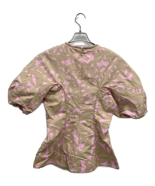 MARNI（マルニ）MARNI (マルニ) CREW NECK BLOUSE ピンク×アイボリー サイズ:SIZE 40の古着・服飾アイテム