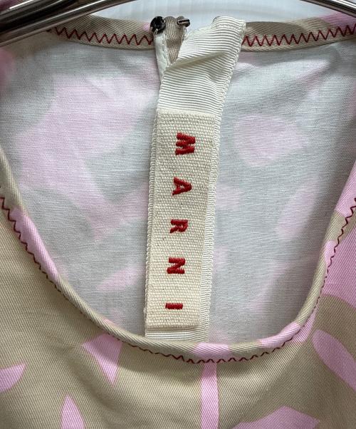MARNI（マルニ）MARNI (マルニ) CREW NECK BLOUSE ピンク×アイボリー サイズ:SIZE 40の古着・服飾アイテム
