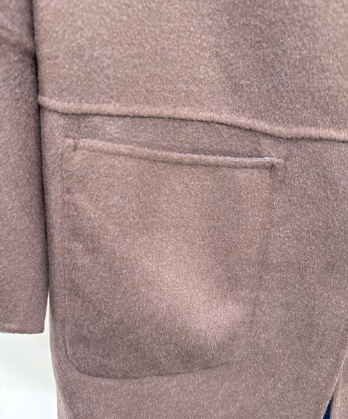SIMPLICITE（シンプリシテ）SIMPLICITE (シンプリシテ) ノーカラーコート ブラウン サイズ:Ｍの古着・服飾アイテム