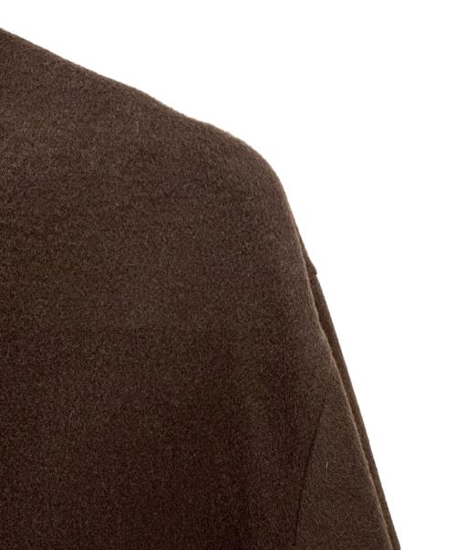 SIMPLICITE（シンプリシテ）SIMPLICITE (シンプリシテ) ノーカラーコート ブラウン サイズ:Ｍの古着・服飾アイテム