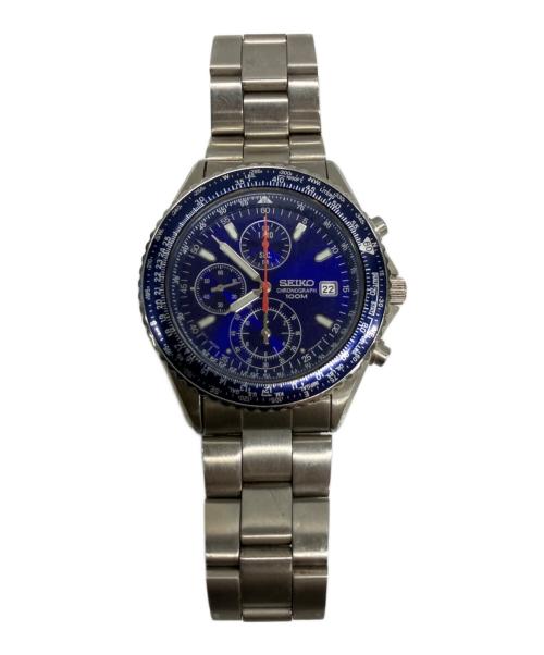 SEIKO（セイコー）SEIKO (セイコー) クロノグラフ ブルーの古着・服飾アイテム