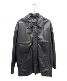 BALLY（バリー）の古着「レザーコート」｜ブラック