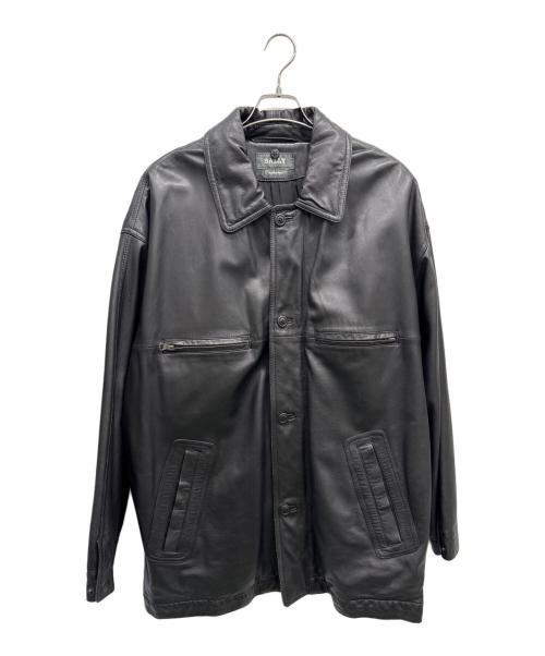 BALLY（バリー）BALLY (バリー) レザーコート ブラック サイズ:SIZE 44の古着・服飾アイテム