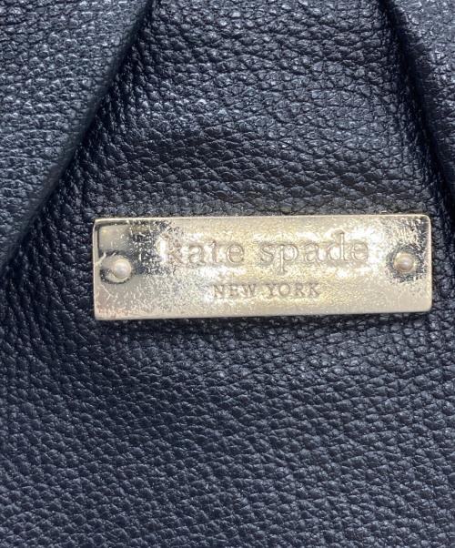 Kate Spade NEW YORK（ケイト・スペードニューヨーク）Kate Spade NEW YORK (ケイト・スペードニューヨーク) レザーハンドバッグ ブラックの古着・服飾アイテム