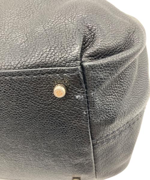 Kate Spade NEW YORK（ケイト・スペードニューヨーク）Kate Spade NEW YORK (ケイト・スペードニューヨーク) レザーハンドバッグ ブラックの古着・服飾アイテム
