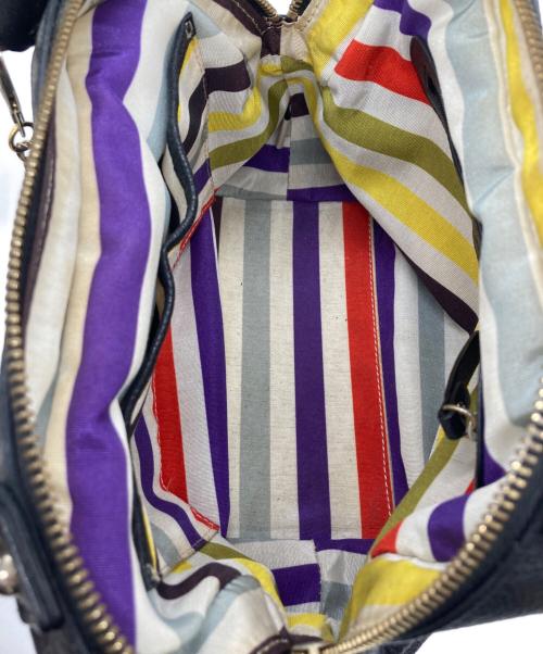 Kate Spade NEW YORK（ケイト・スペードニューヨーク）Kate Spade NEW YORK (ケイト・スペードニューヨーク) レザーハンドバッグ ブラックの古着・服飾アイテム
