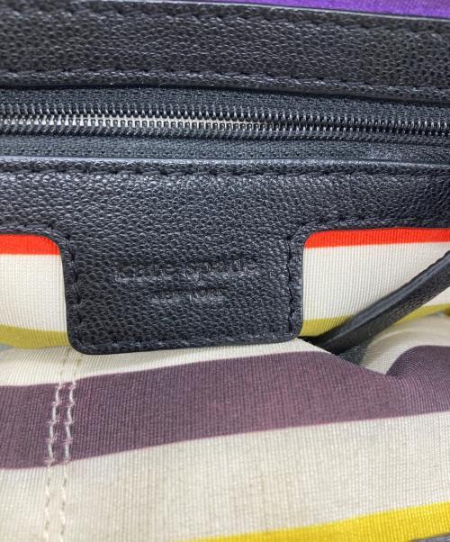 Kate Spade NEW YORK（ケイト・スペードニューヨーク）Kate Spade NEW YORK (ケイト・スペードニューヨーク) レザーハンドバッグ ブラックの古着・服飾アイテム
