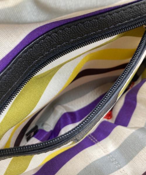 Kate Spade NEW YORK（ケイト・スペードニューヨーク）Kate Spade NEW YORK (ケイト・スペードニューヨーク) レザーハンドバッグ ブラックの古着・服飾アイテム