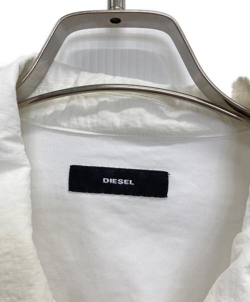 DIESEL（ディーゼル）DIESEL (ディーゼル) 切替ジャケット ホワイト サイズ:SIZE Lの古着・服飾アイテム