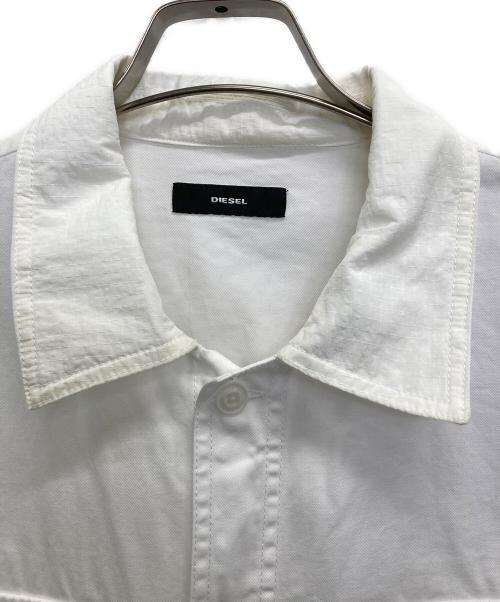 DIESEL（ディーゼル）DIESEL (ディーゼル) 切替ジャケット ホワイト サイズ:SIZE Lの古着・服飾アイテム