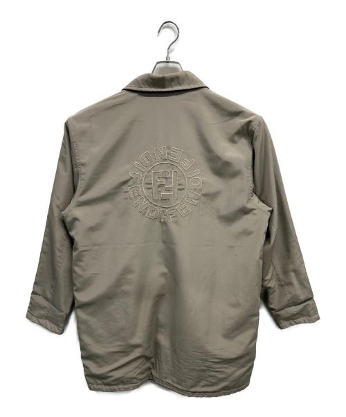 FENDI JEANS（フェンディ ジーンズ）FENDI JEANS (フェンディ ジーンズ) リバーシブルジャケット ベージュ×ブラウン サイズ:-の古着・服飾アイテム