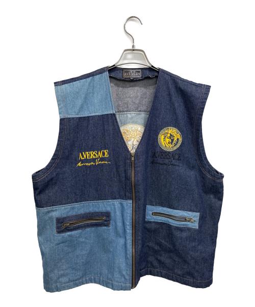A.VERSACE（アルフレッドヴェルサーチ）A.VERSACE (アルフレッドヴェルサーチ) デニムベスト インディゴブルー サイズ:不明の古着・服飾アイテム