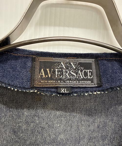 A.VERSACE（アルフレッドヴェルサーチ）A.VERSACE (アルフレッドヴェルサーチ) デニムベスト インディゴブルー サイズ:不明の古着・服飾アイテム