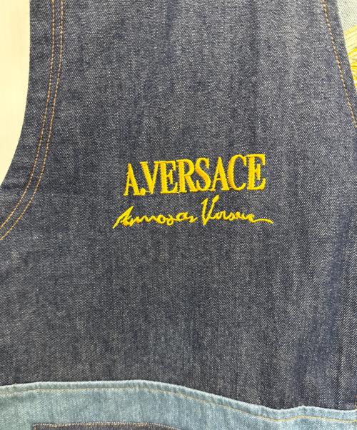 A.VERSACE（アルフレッドヴェルサーチ）A.VERSACE (アルフレッドヴェルサーチ) デニムベスト インディゴブルー サイズ:不明の古着・服飾アイテム