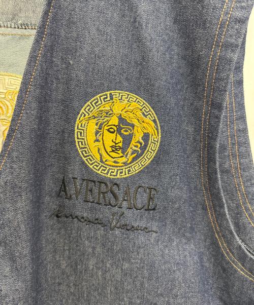 A.VERSACE（アルフレッドヴェルサーチ）A.VERSACE (アルフレッドヴェルサーチ) デニムベスト インディゴブルー サイズ:不明の古着・服飾アイテム