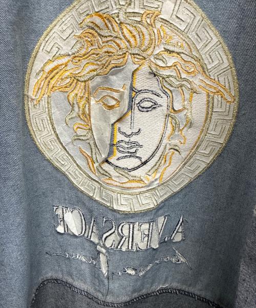 A.VERSACE（アルフレッドヴェルサーチ）A.VERSACE (アルフレッドヴェルサーチ) デニムベスト インディゴブルー サイズ:不明の古着・服飾アイテム