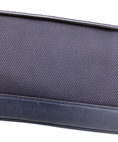 BALLY（バリー）BALLY (バリー) クラッチバッグ ネイビー×レッドの古着・服飾アイテム