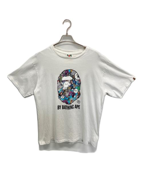 A BATHING APE（アベイシングエイプ）A BATHING APE (アベイシングエイプ) 半袖カットソー ホワイト サイズ:XLの古着・服飾アイテム