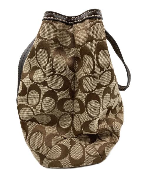 COACH（コーチ）COACH (コーチ) トートバッグ ベージュ×ブラウンの古着・服飾アイテム