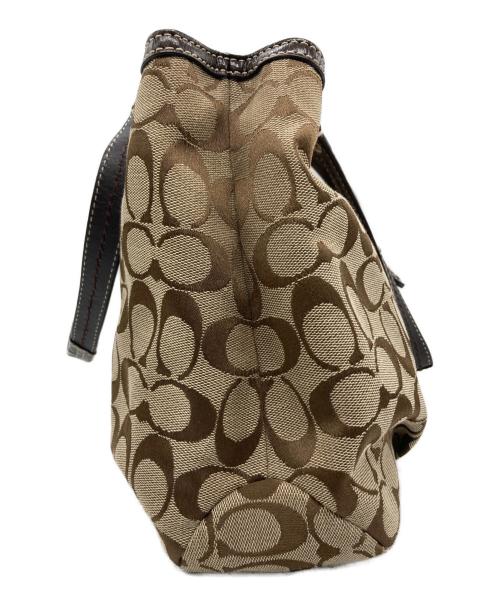 COACH（コーチ）COACH (コーチ) トートバッグ ベージュ×ブラウンの古着・服飾アイテム