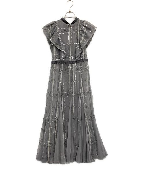 FRAY ID（フレイ アイディー）FRAY ID (フレイ アイディー) ノースリーブ・キャミソールワンピース グレーの古着・服飾アイテム