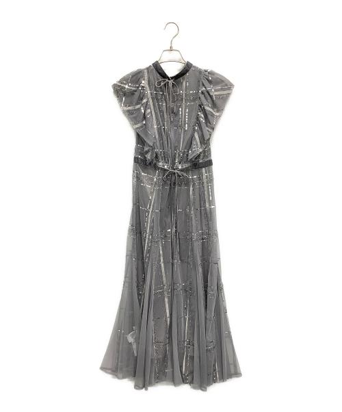 FRAY ID（フレイ アイディー）FRAY ID (フレイ アイディー) ノースリーブ・キャミソールワンピース グレーの古着・服飾アイテム