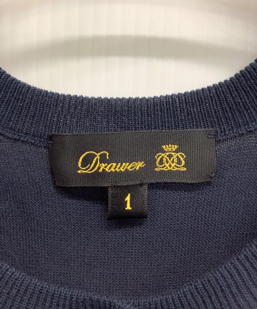 DRAWER（ドゥロワー）DRAWER (ドゥロワー) ノースリーブ・キャミソールワンピース ネイビー×ピンク サイズ:1の古着・服飾アイテム