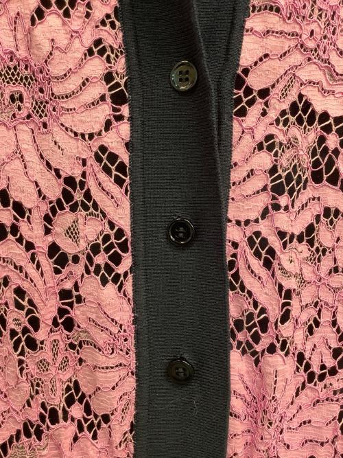 DRAWER（ドゥロワー）DRAWER (ドゥロワー) ノースリーブ・キャミソールワンピース ネイビー×ピンク サイズ:1の古着・服飾アイテム