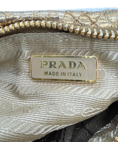 PRADA（プラダ）PRADA (プラダ) ポーチ ゴールドの古着・服飾アイテム