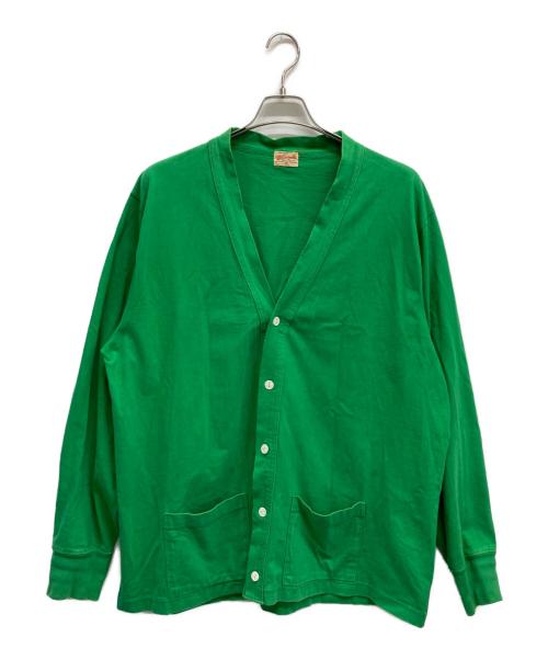 whitesville（ホワイツビル）WHITESVILLE (ホワイツビル) 薄手カーディガン グリーン サイズ:SIZE XLの古着・服飾アイテム
