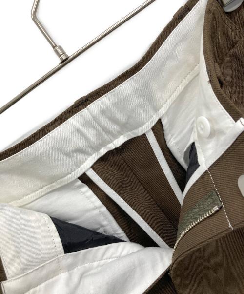 STEVEN ALAN（スティーブンアラン）STEVEN ALAN (スティーブンアラン) VIN/WL 2PLEATED PANTS-BOLD/パンツ ブラウン サイズ:	SIZE Mの古着・服飾アイテム