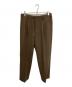 STEVEN ALAN（スティーブンアラン）の古着「VIN/WL 2PLEATED PANTS-BOLD/パンツ」｜ブラウン