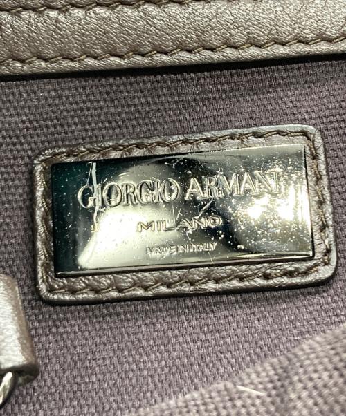 GIORGIO ARMANI（ジョルジオアルマーニ）GIORGIO ARMANI (ジョルジオアルマーニ) リュック ブラウンの古着・服飾アイテム