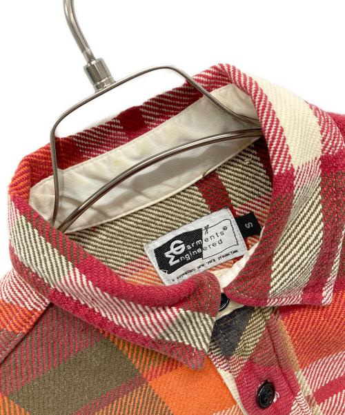 Engineered Garments（エンジニアド ガーメンツ）Engineered Garments (エンジニアド ガーメンツ) 長袖シャツ オレンジ×アイボリー×レッド サイズ:SIZE Sの古着・服飾アイテム