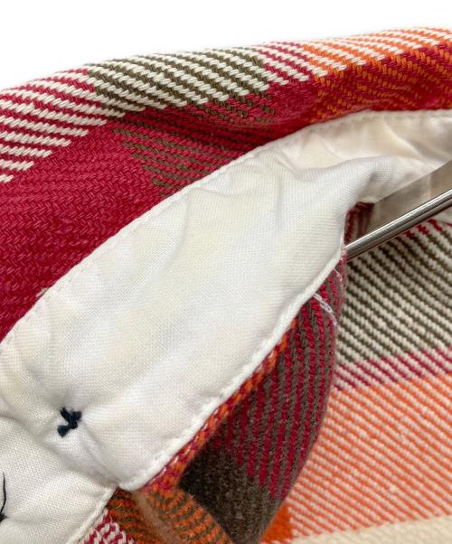 Engineered Garments（エンジニアド ガーメンツ）Engineered Garments (エンジニアド ガーメンツ) 長袖シャツ オレンジ×アイボリー×レッド サイズ:SIZE Sの古着・服飾アイテム