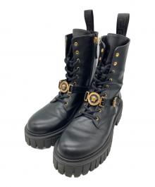 VERSACE（ヴェルサーチェ）の古着「サイドジップブーツ」｜ブラック