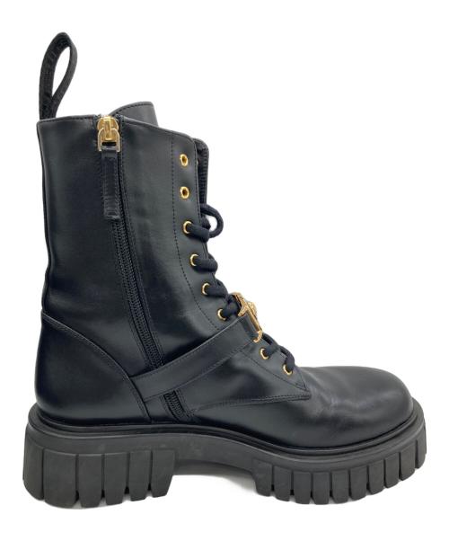VERSACE（ヴェルサーチェ）VERSACE (ヴェルサーチェ) サイドジップブーツ ブラック サイズ:SIZE 24.5cmの古着・服飾アイテム