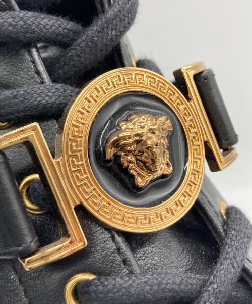 VERSACE（ヴェルサーチェ）VERSACE (ヴェルサーチェ) サイドジップブーツ ブラック サイズ:SIZE 24.5cmの古着・服飾アイテム