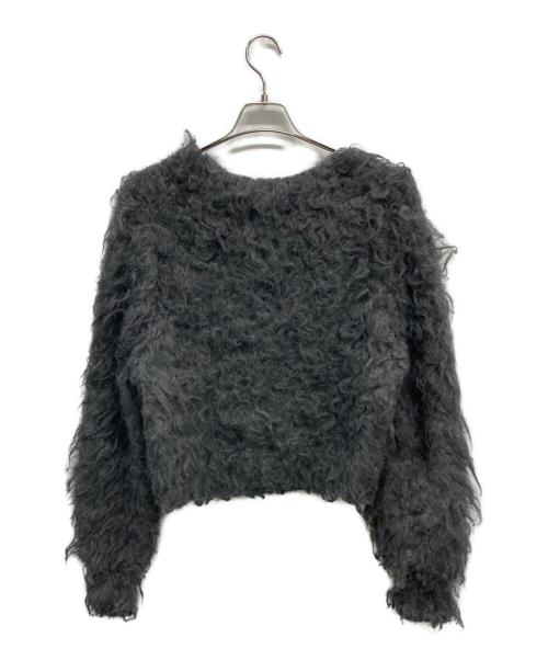 THE TOE（ザ・トゥー）THE TOE (ザ・トゥー) 厚手カーディガン グレー サイズ:SIZE Sの古着・服飾アイテム