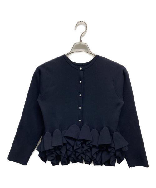 trefle+1（トレフルプラスワン）TREFLE+1 (トレフルプラスワン) 薄手カーディガン ネイビー サイズ:SIZE Freeの古着・服飾アイテム