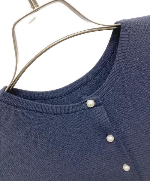 trefle+1（トレフルプラスワン）TREFLE+1 (トレフルプラスワン) 薄手カーディガン ネイビー サイズ:SIZE Freeの古着・服飾アイテム