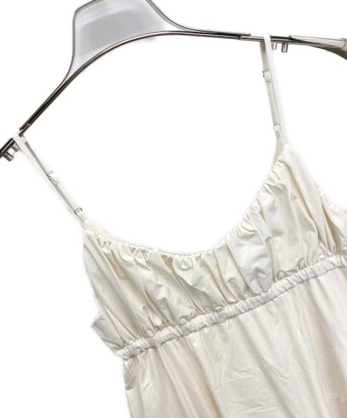 THE TOE（ザ・トゥー）THE TOE (ザ・トゥー) ノースリーブ・キャミソールワンピース アイボリー サイズ:SIZE S 未使用品の古着・服飾アイテム