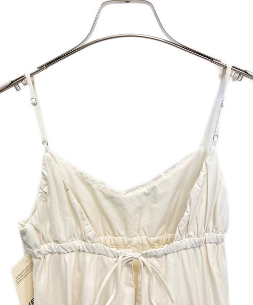 THE TOE（ザ・トゥー）THE TOE (ザ・トゥー) ノースリーブ・キャミソールワンピース アイボリー サイズ:SIZE S 未使用品の古着・服飾アイテム