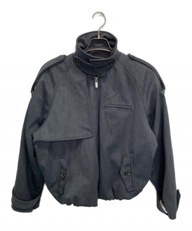 THE TOE ボンバージャケット 黒 M 中古・古着通販】THE TOE (ザ・トゥー) ジップジャケット グレー