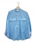 ENFOLDエンフォルド）の古着「OVER SHIRT」｜ブルー